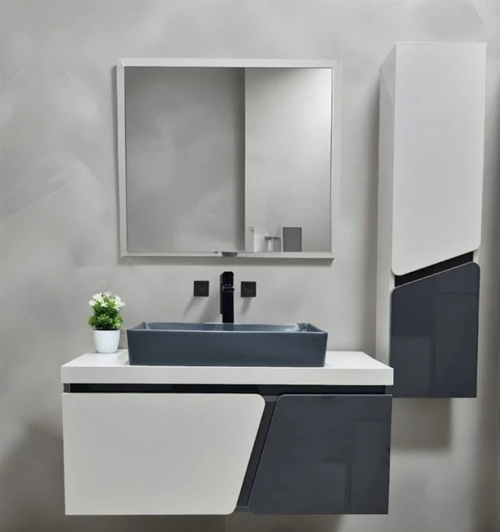 Natural Wood Vanity Bathroom factory